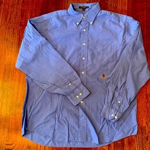Tommy Hilfiger Button down Large Long sleeve dress shirt 16 1/2 36-37 LIKE NEW